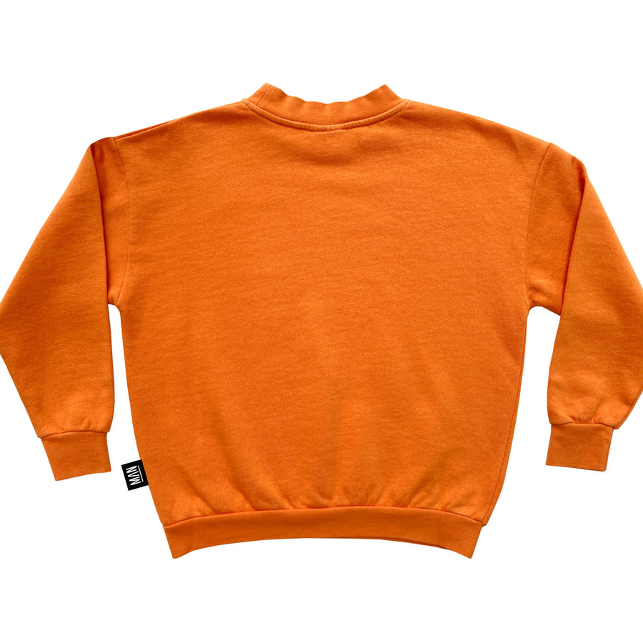 Little Man Happy Hawaiian Sunset Eye Ball Orange Sweatshirt