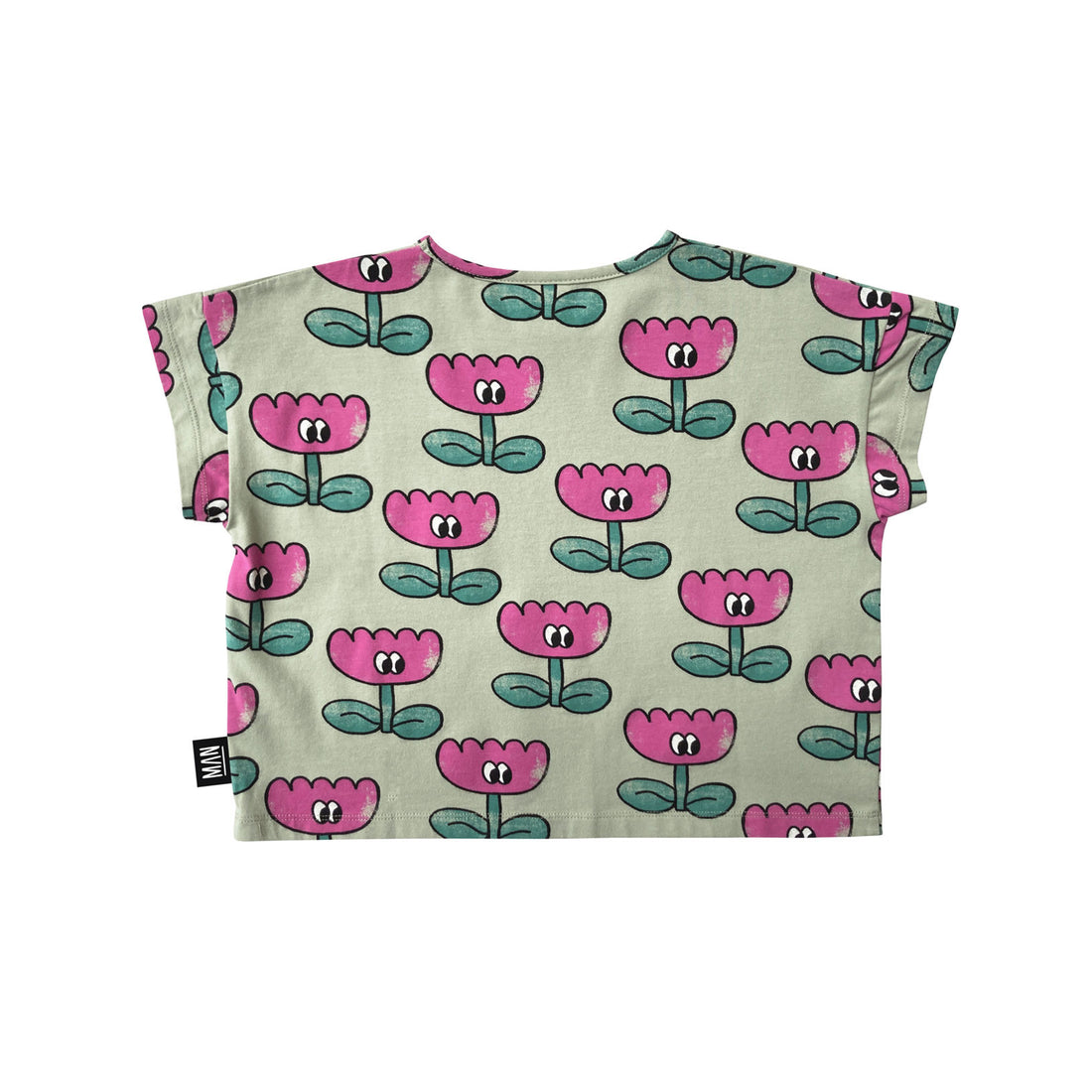 Little Man Happy Sea Spray Happy Flower Cropped T-Shirt
