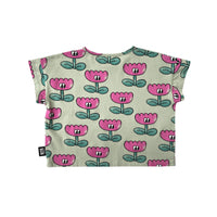 Little Man Happy Sea Spray Happy Flower Cropped T-Shirt