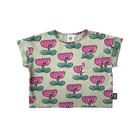 Little Man Happy Sea Spray Happy Flower Cropped T-Shirt