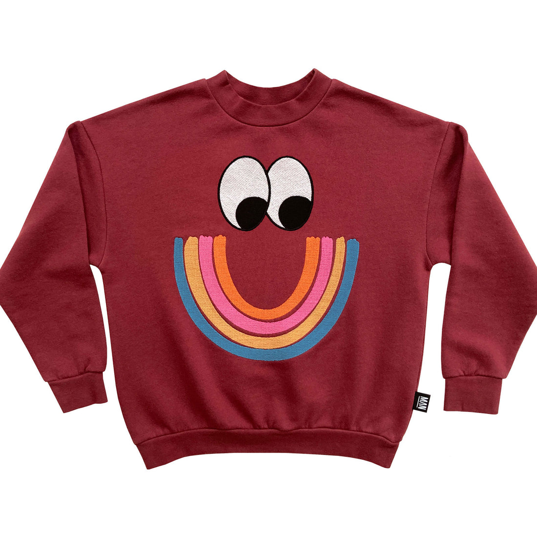 Little Man Happy Rio Red Happy Rainbow Sweatshirt