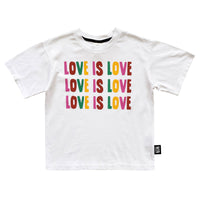 Little Man Happy White Love Is Love Skate T-Shirt