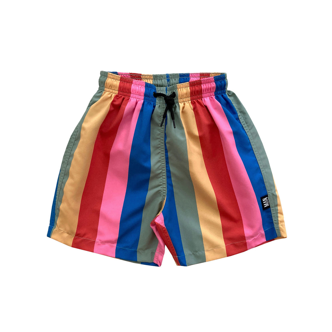 Little Man Happy Rainbow Swimshorts