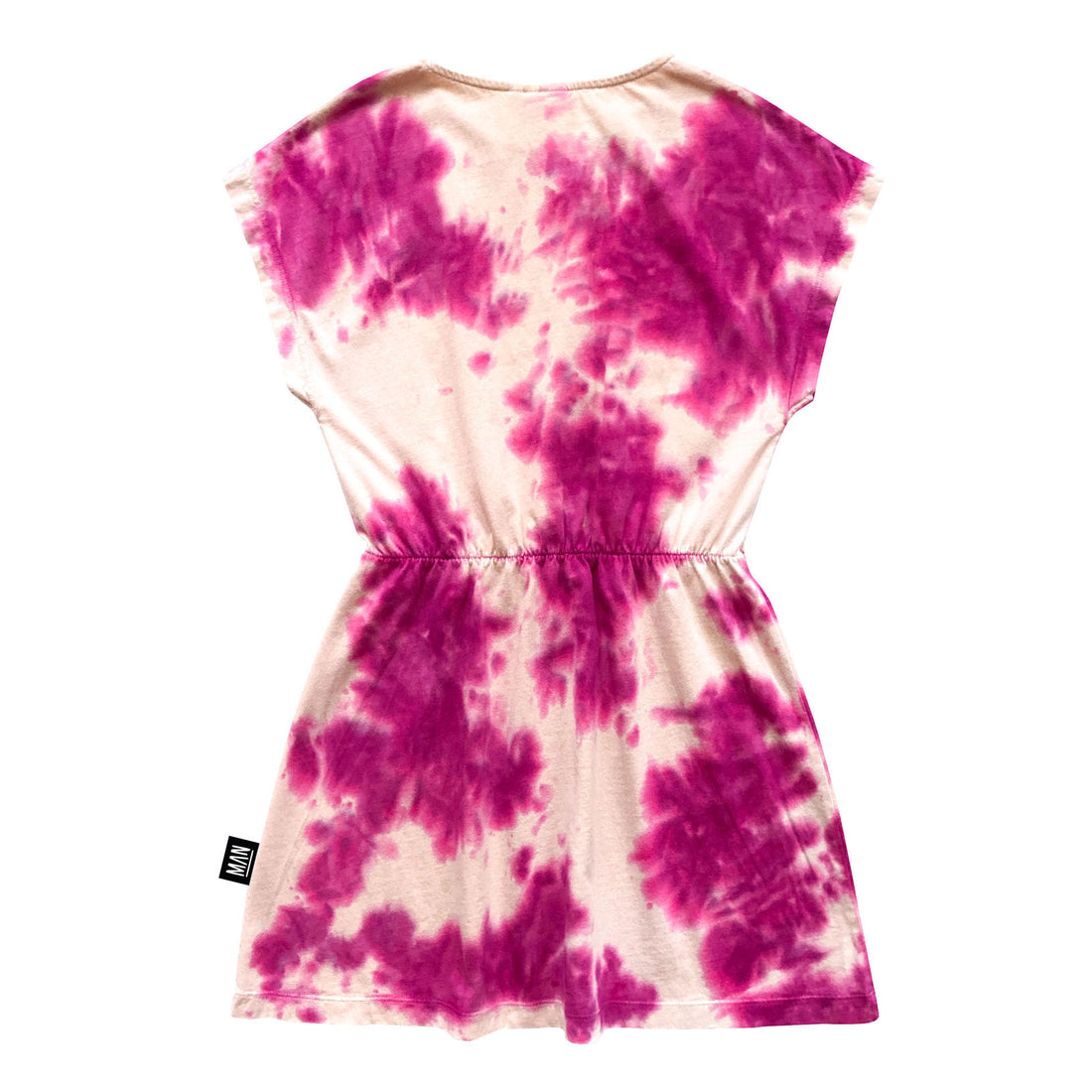 Little Man Happy Shocking Pink Tie Dye Easy Dress
