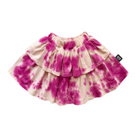 Little Man Happy Shocking Pink Tie Dye Layered Skirt