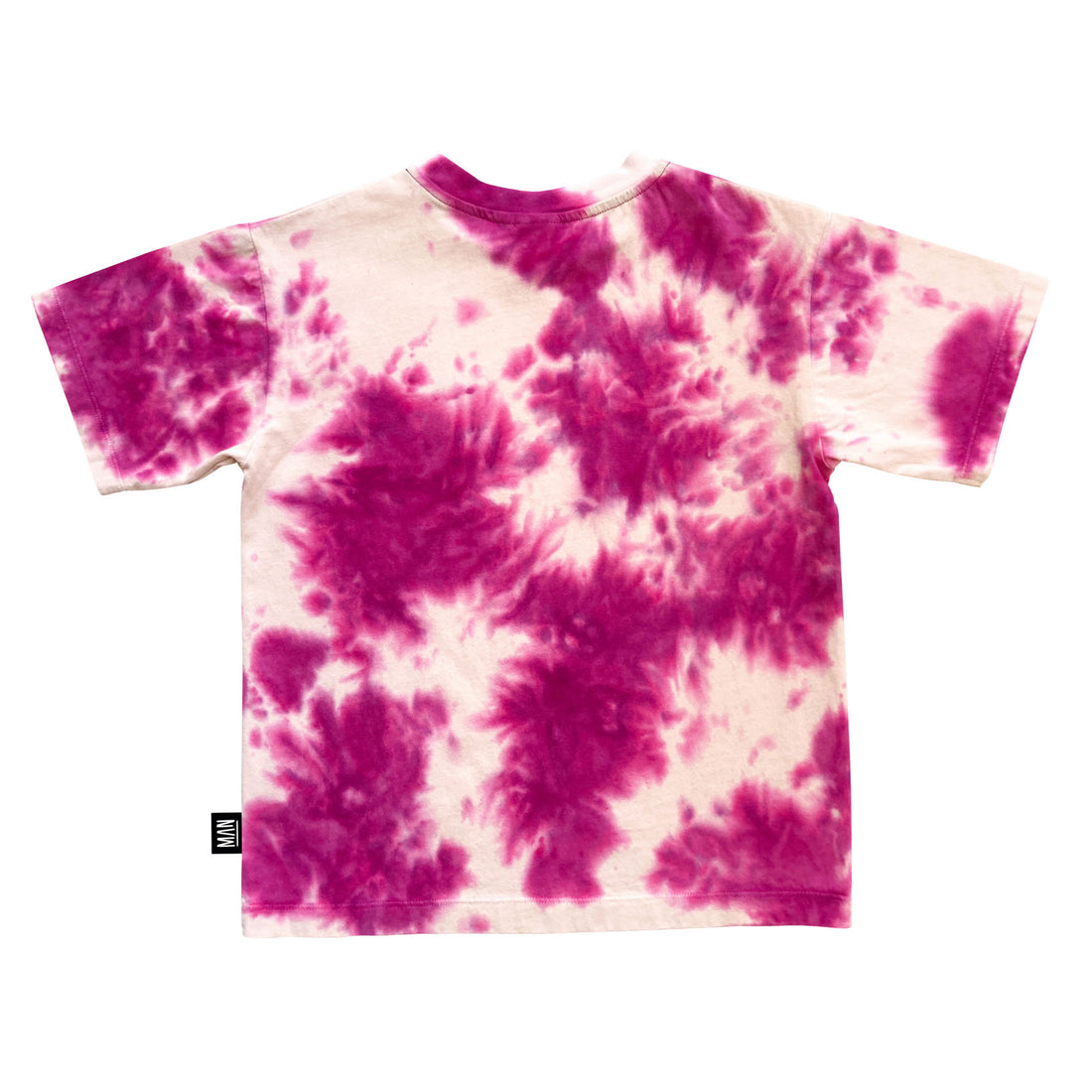 Little Man Happy Shocking Pink Tie Dye Skate T-Shirt