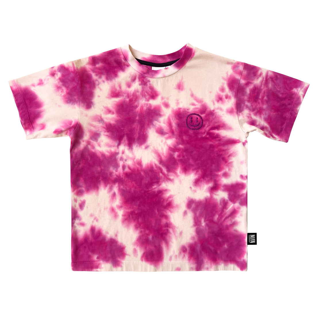 Little Man Happy Shocking Pink Tie Dye Skate T-Shirt