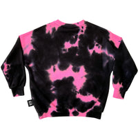 Little Man Happy After Dark Shocking Pink Tie Dye Sweater