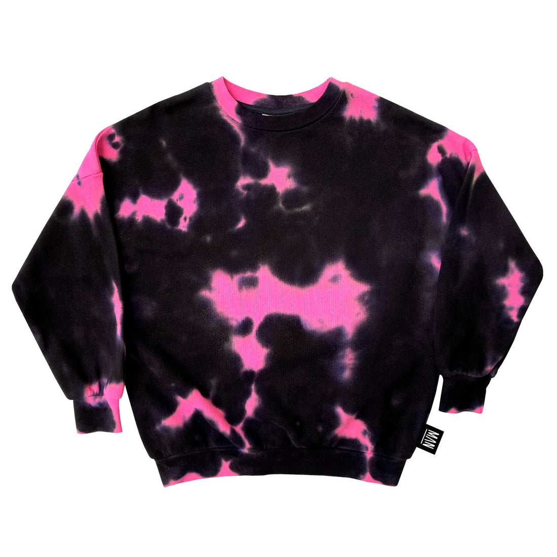 Little Man Happy After Dark Shocking Pink Tie Dye Sweater