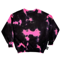 Little Man Happy After Dark Shocking Pink Tie Dye Sweater