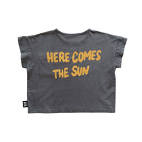 Little Man Happy Storm Front Sun Is Out Cropped T-Shirt
