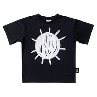 Little Man Happy After Dark Sun Is Out Skate T-Shirt