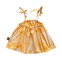Little Man Happy Sunset Gold Tie Dye Strap Top