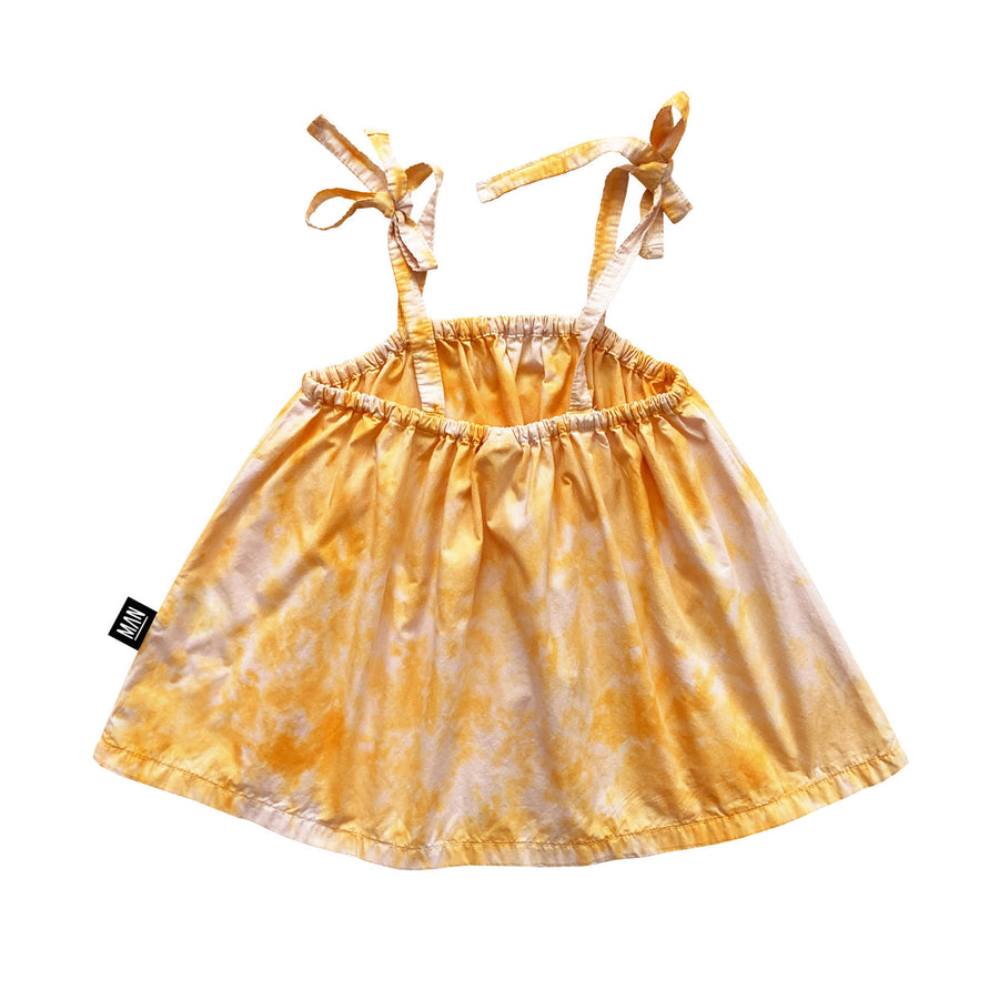 Little Man Happy Sunset Gold Tie Dye Strap Top
