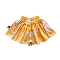 Little Man Happy Sunset Gold Sunset Gold Tie Dye Wide Leg Shorts