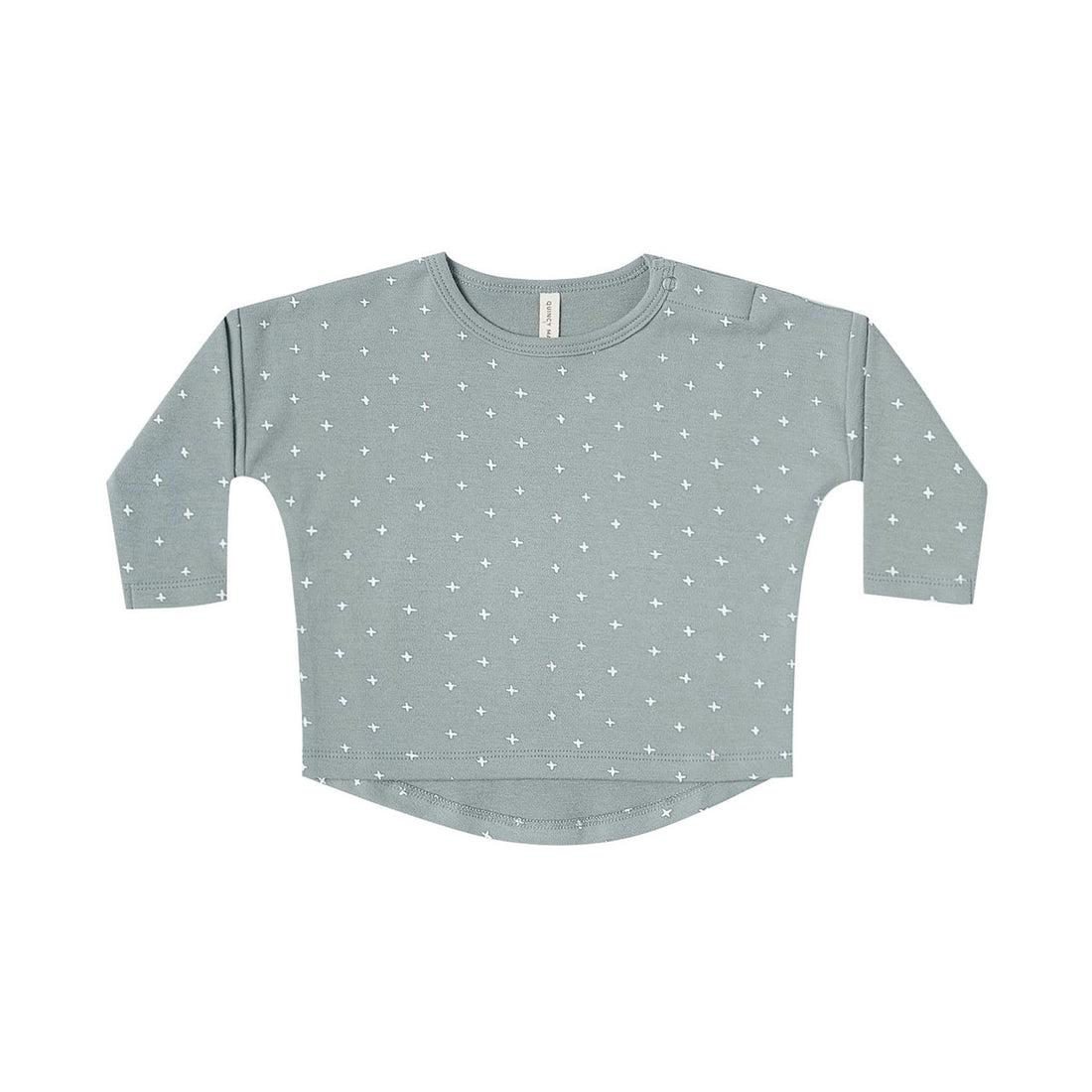 Quincy Mae Ocean Longsleeve Baby Tee