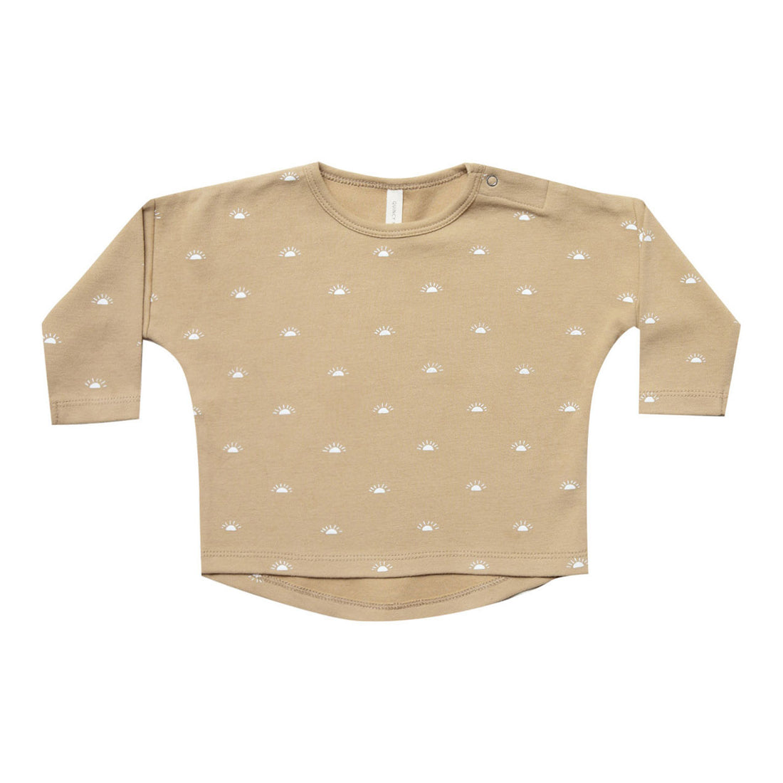 Quincy Mae Longsleeve Baby Tee - Honey