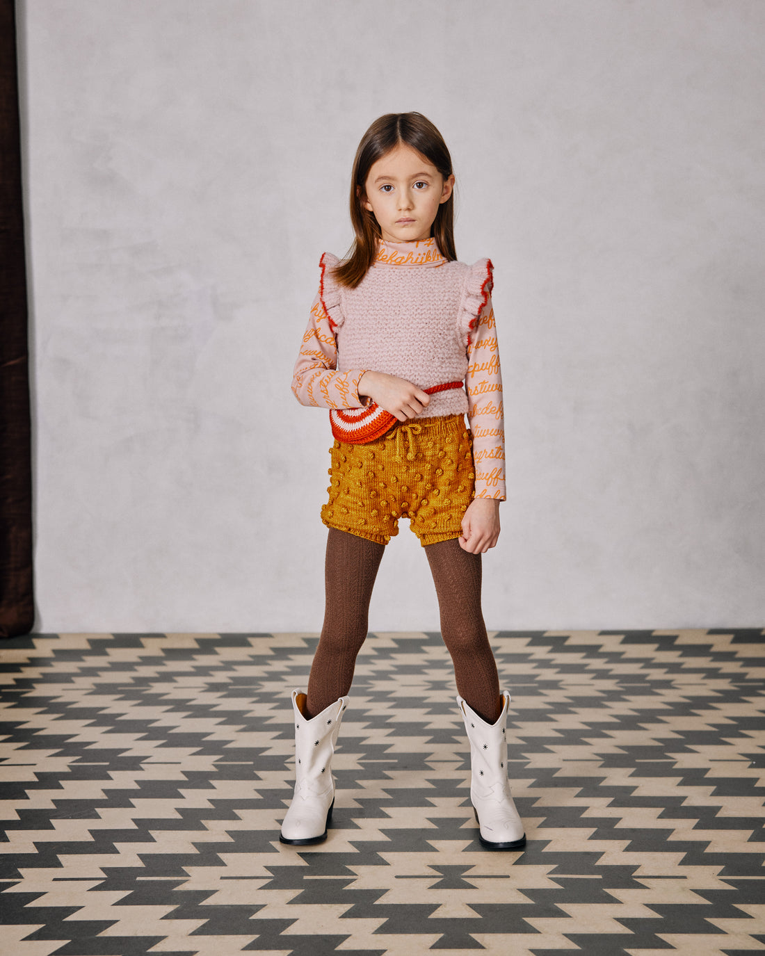 Misha and Puff Boucle Fiora Vest  - Rosette