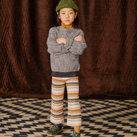 Misha and Puff Illusion Funnel Neck Sweater  - Bark