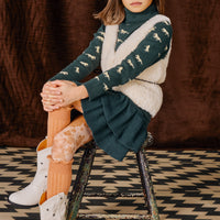 Misha and Puff Block Party Skirt  - Camp Green