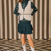 Misha and Puff Block Party Skirt  - Camp Green