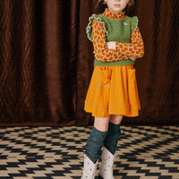 Misha and Puff Circle Skirt  - Squash Blossom
