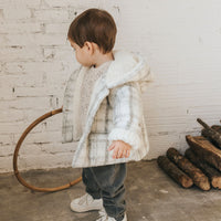 Buho Plaid Baby Hooded Jacket