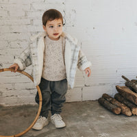 Buho Plaid Baby Hooded Jacket