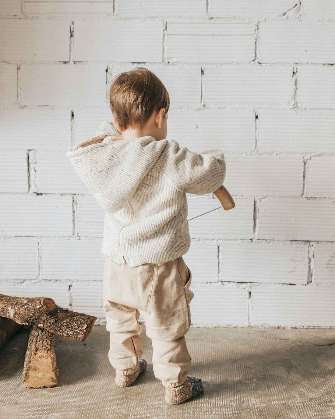 Buho Natural Baby Warm Waffle Jacket