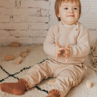 Buho Cream Baby Rice Knit Sweater