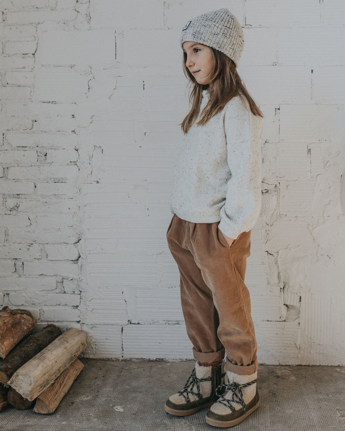 Buho Natural Warm Waffle Sweatshirt