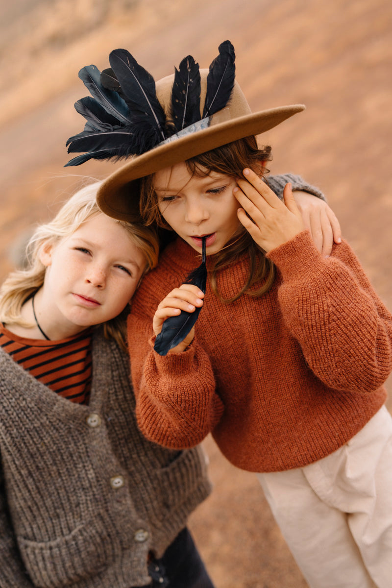Buho Rust Boho Sweater