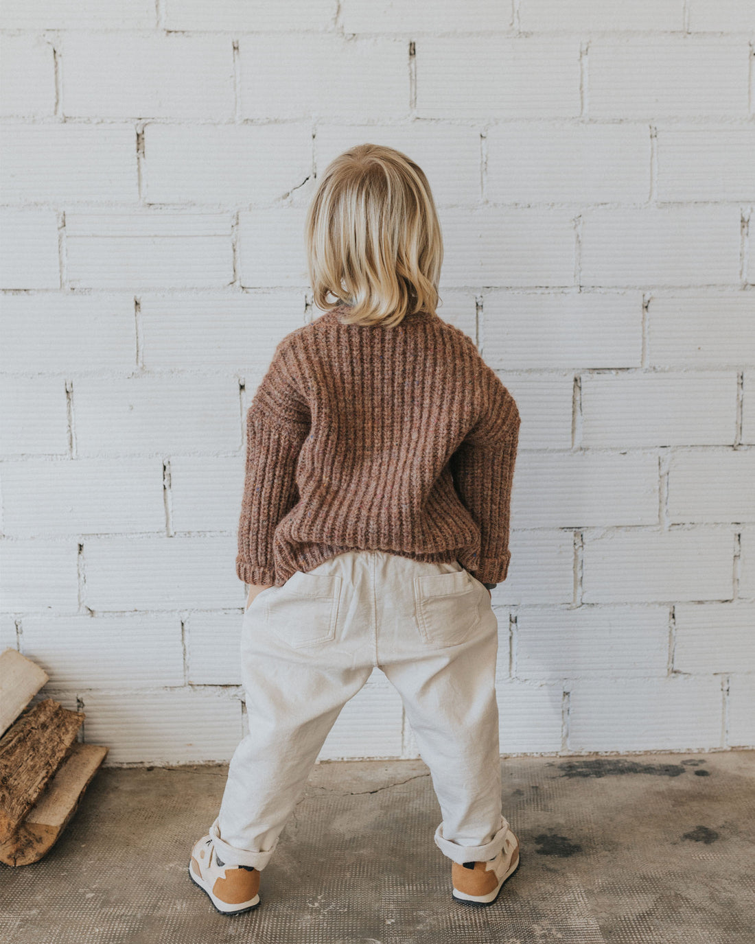 Buho Old Rose Pockets Cardigan
