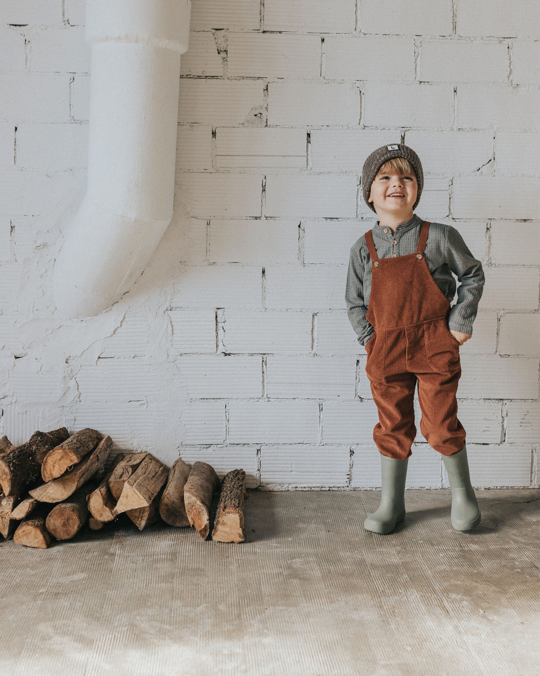 Buho Wood Knit Beanie