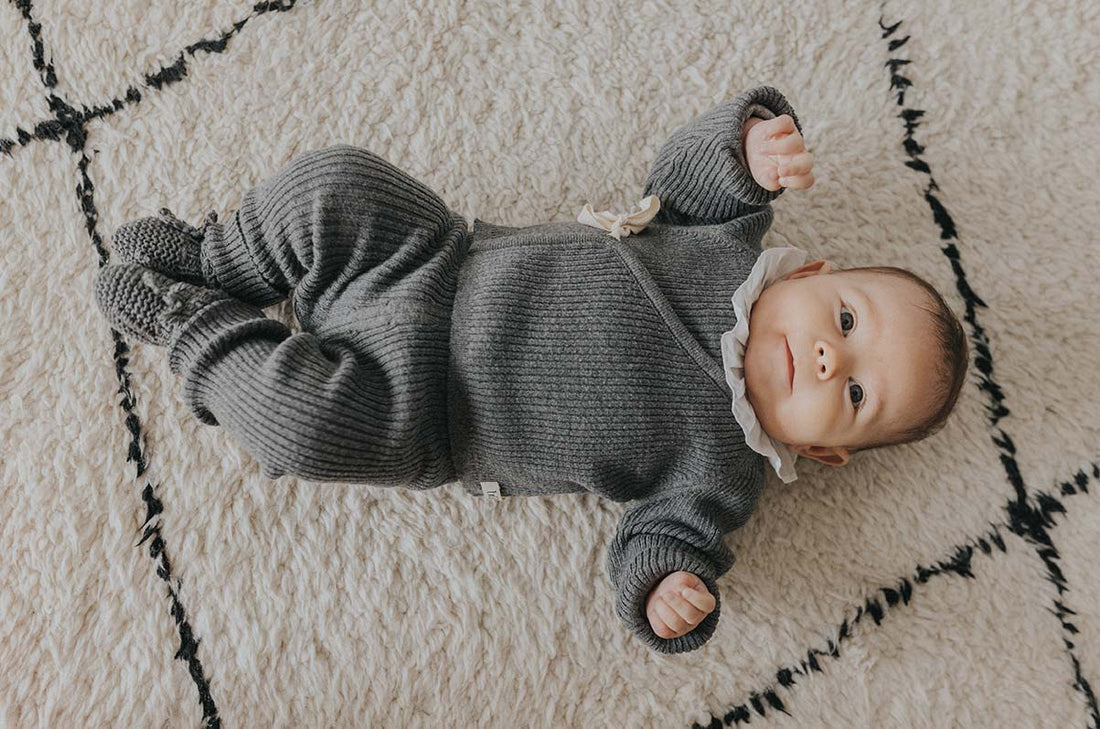 Buho Dark Grey NB Rib Knit Leggings
