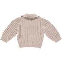 Bebe Organic Natural Loulou Baby Cardigan