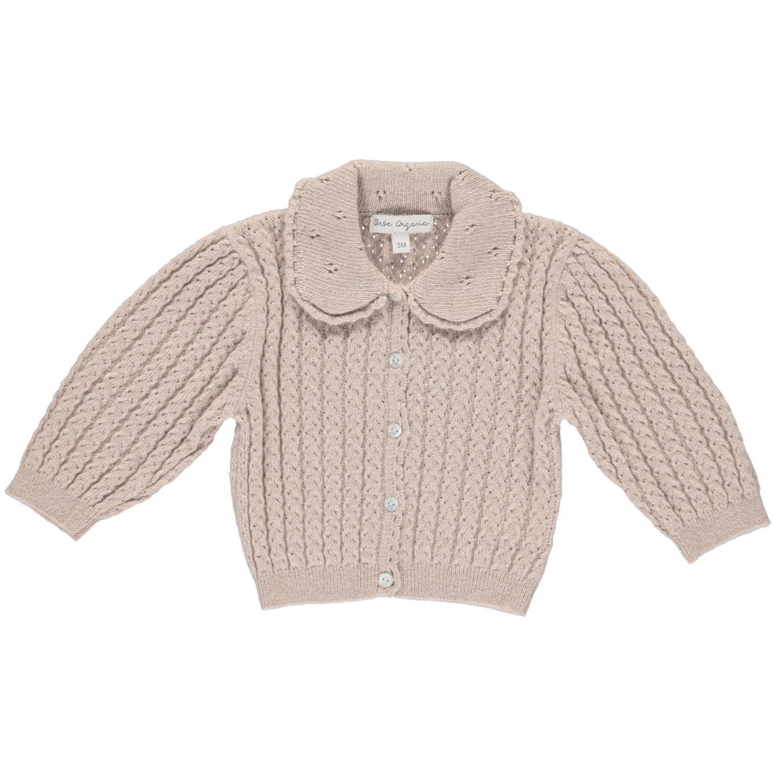 Bebe Organic Natural Loulou Baby Cardigan