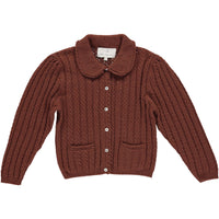 Bebe Organic Walnut Loulou Cardigan