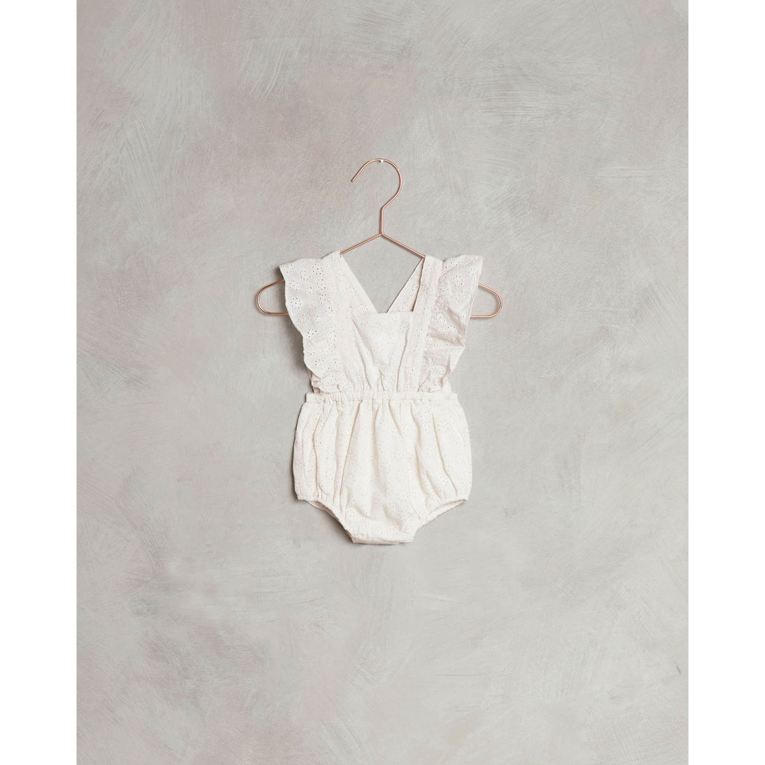 Noralee Ivory Lucy Romper | Ivory Eyelet