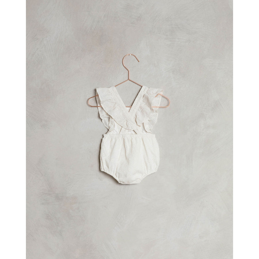 Noralee Ivory Lucy Romper | Ivory Eyelet