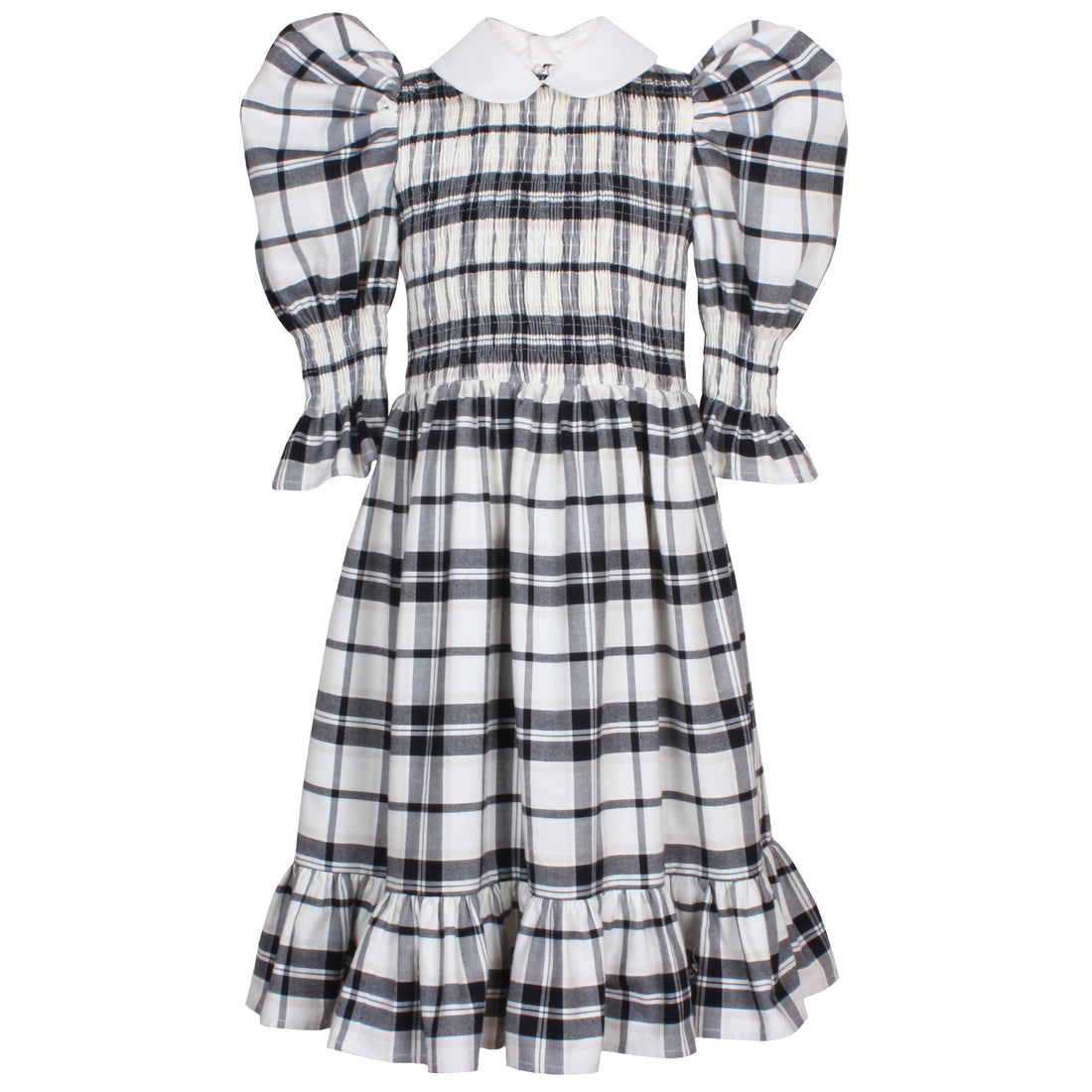 Jessie and James Black and White Check Luibelle Dress