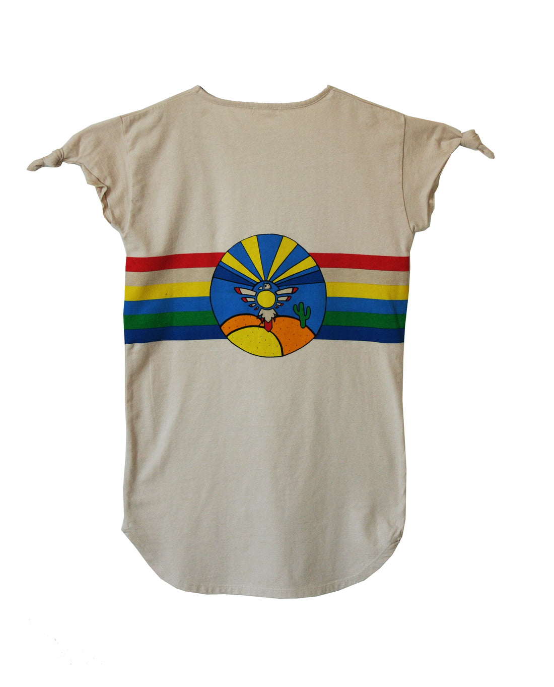 Bandy Button Rainbow Tee Dress