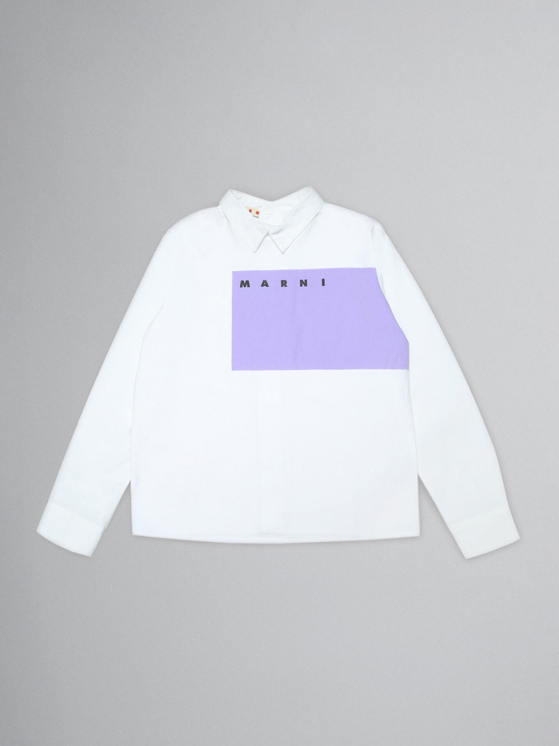 Marni White Contrast Patch Blouse