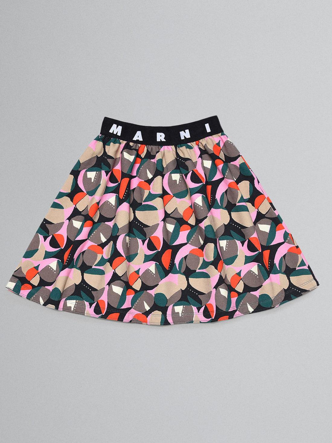 Marni Black Abstract Print Skirt