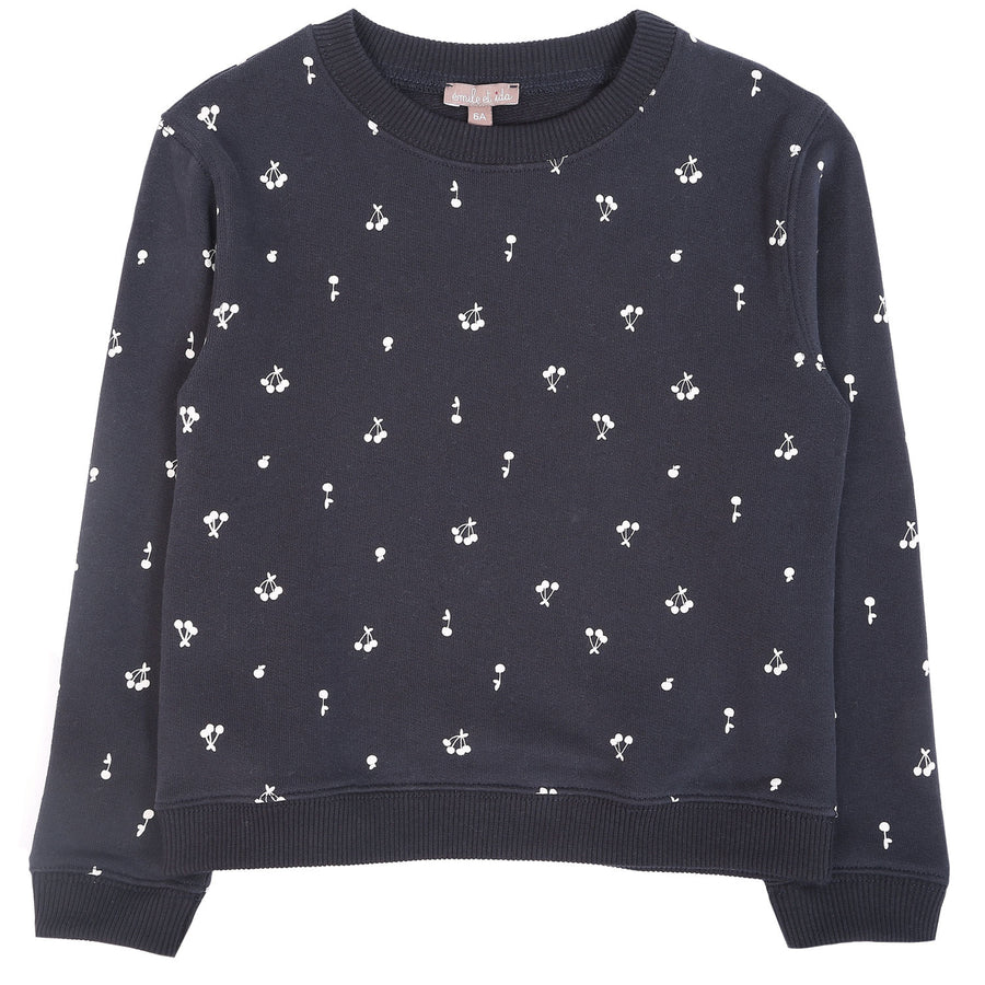 Emile et Ida Navy Cherry Sweatshirt