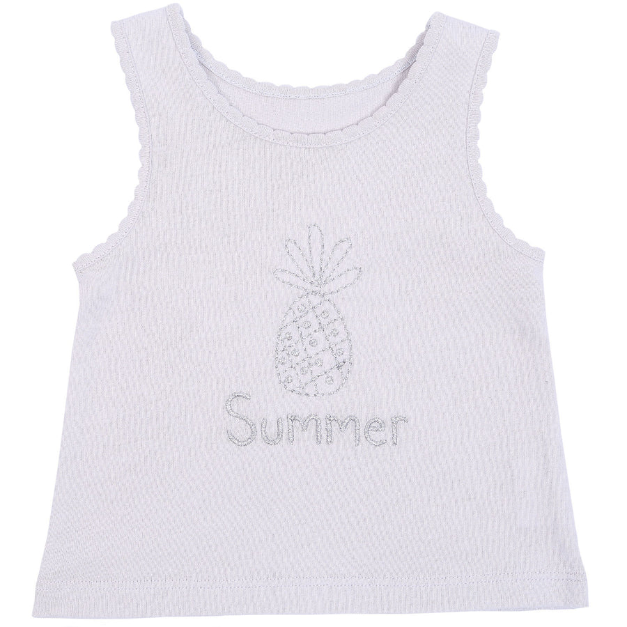 Emile et Ida Grey Summer Baby Tank Top