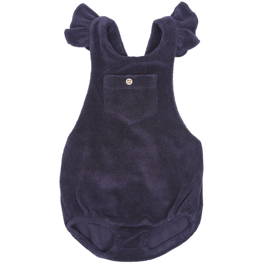 Emile et Ida Navy Terry Romper
