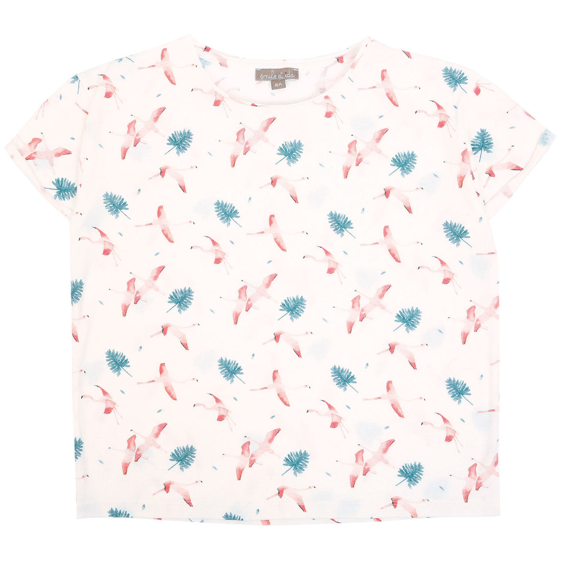 Emile et Ida Flamingo Print Tee