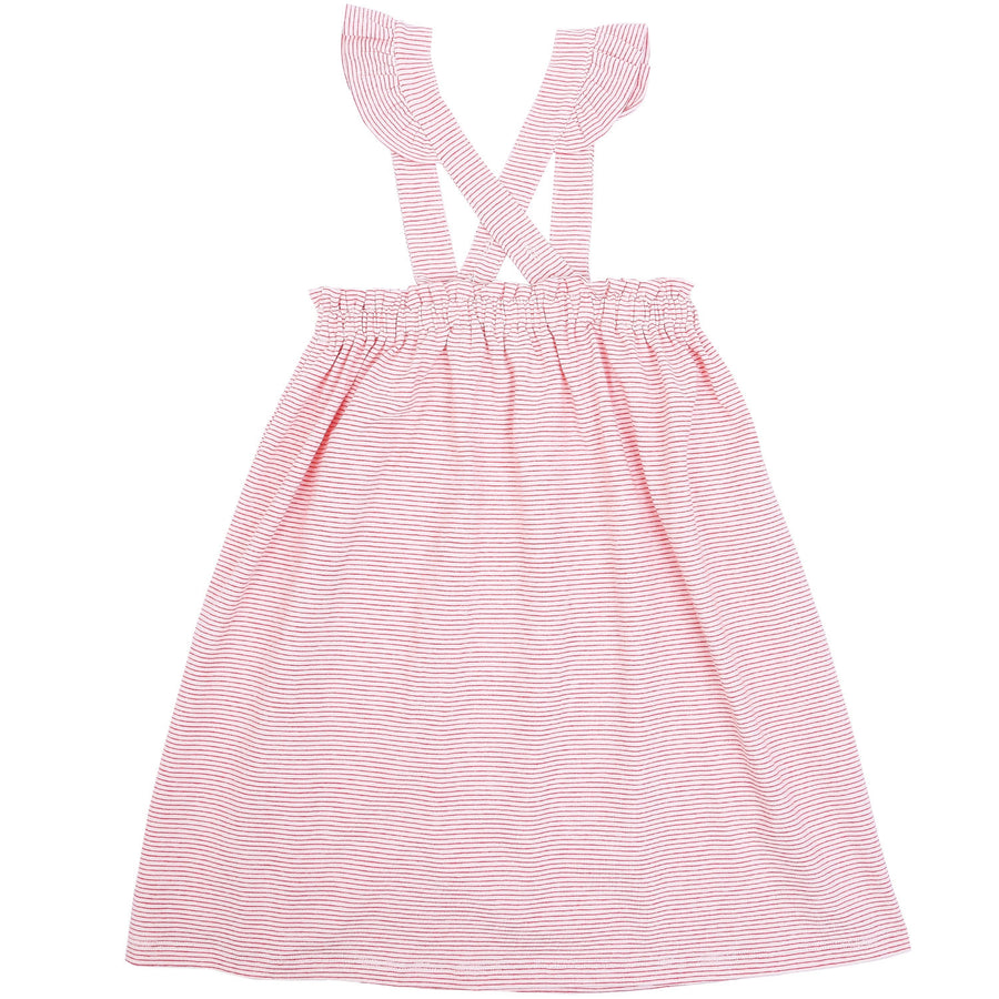Emile et Ida Red Stripe Skirt With Straps