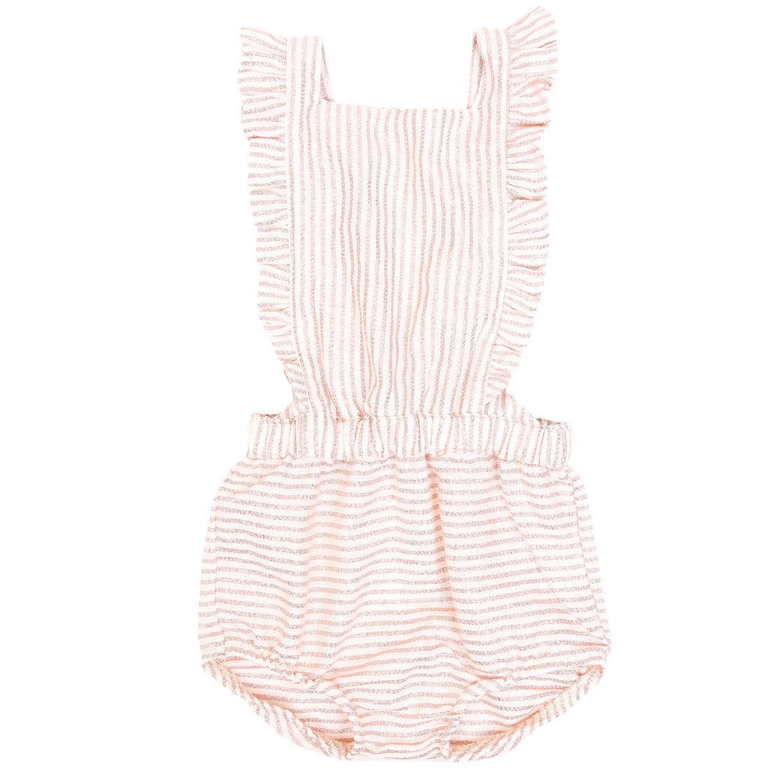 Emile et Ida Rose Gold Stripe Romper